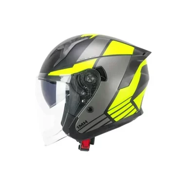 Cascos Jet SKA-P JEDI SPORT NERO GIALLO FLUO OPACO