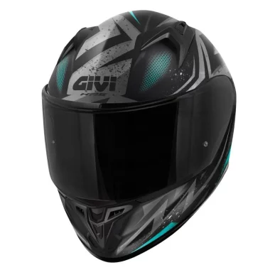 GIVI H50 7 MATT BLACK/LIGHT BLUE