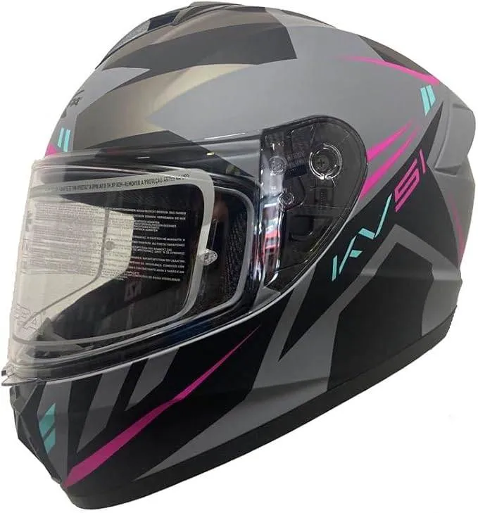 KAPPA KV51 MATT GREY BLACK BLUE/FUXIA