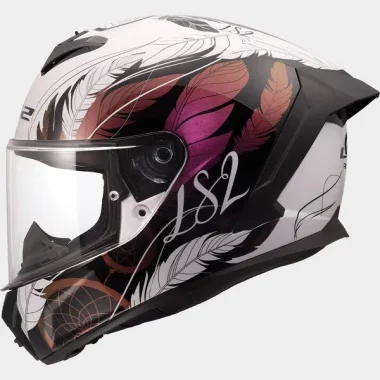 CASCO LS2 FF820 RAPID III BOHO WHITE BLACK PINK
