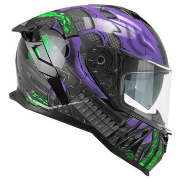 CASCO CGM SHOT VILLAIN NERO VIOLA VERDE