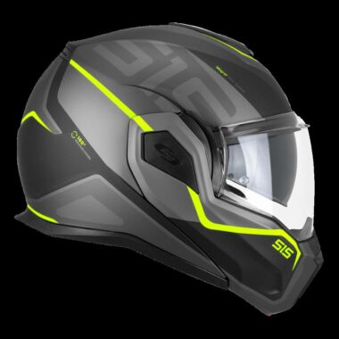 CASCO CGM VERSO RACE NERO GIALLO FL OPACO