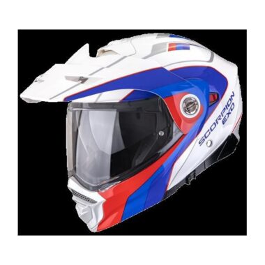 Cascos SCORPION ADX-2 KAMPS BLANC ROUGE BLEU